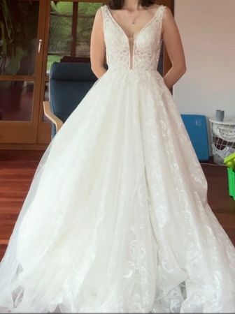 Hochzeitskleid A-Linie 38-40
