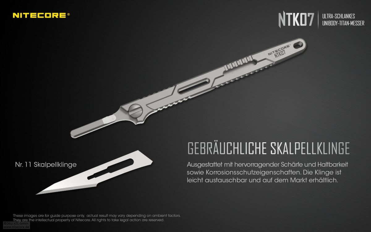 Coltelli: NiteCore Titan Messer NTK07 Unibody – Nuovo e nell'imballaggio originale da Grüningen venduto da Prolumin 8