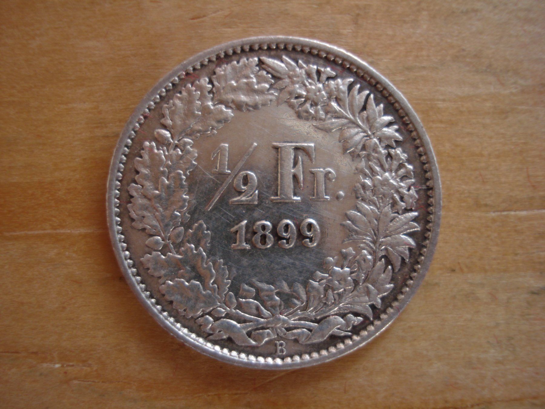 Tutti le monete: (C1) 1/2 Franken 1899 UNZ- – Usato da Erlach venduto da Net-Coins