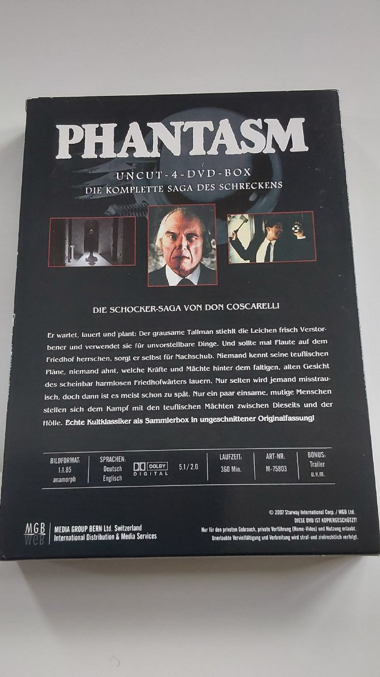 Tutti i DVDs: Phantasm Complette Saga Box – Usato da Worb venduto da niklas2001 1