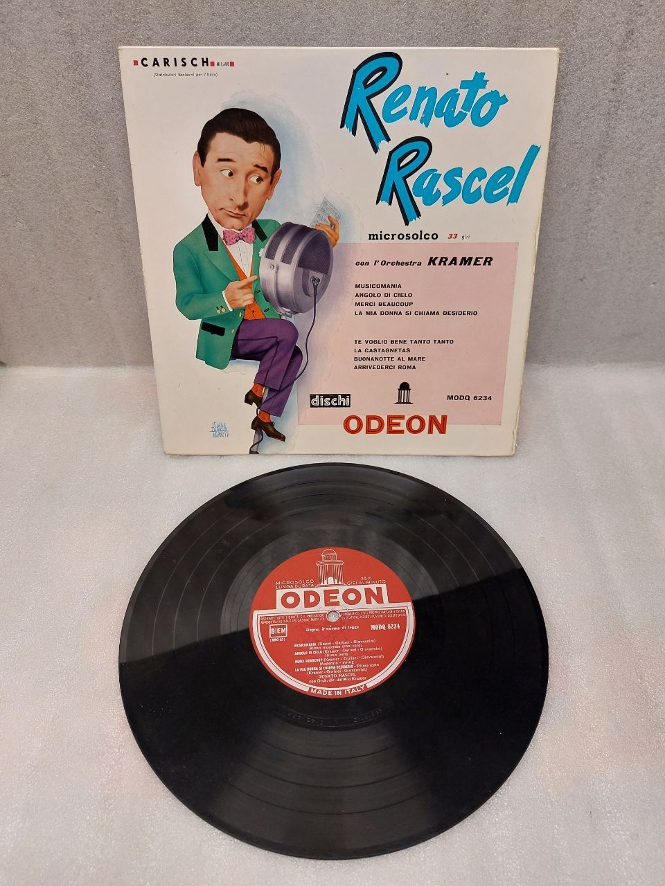 Dischi in vinile: Renato Rascel Con L'Orchestra Kramer - 1955 – Usato da Pambio Noranco venduto da TREBORLOP