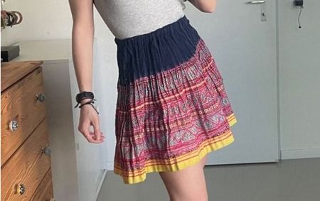Jupe vintage sud-américaine XS/S | Trad. Südamerika Rock