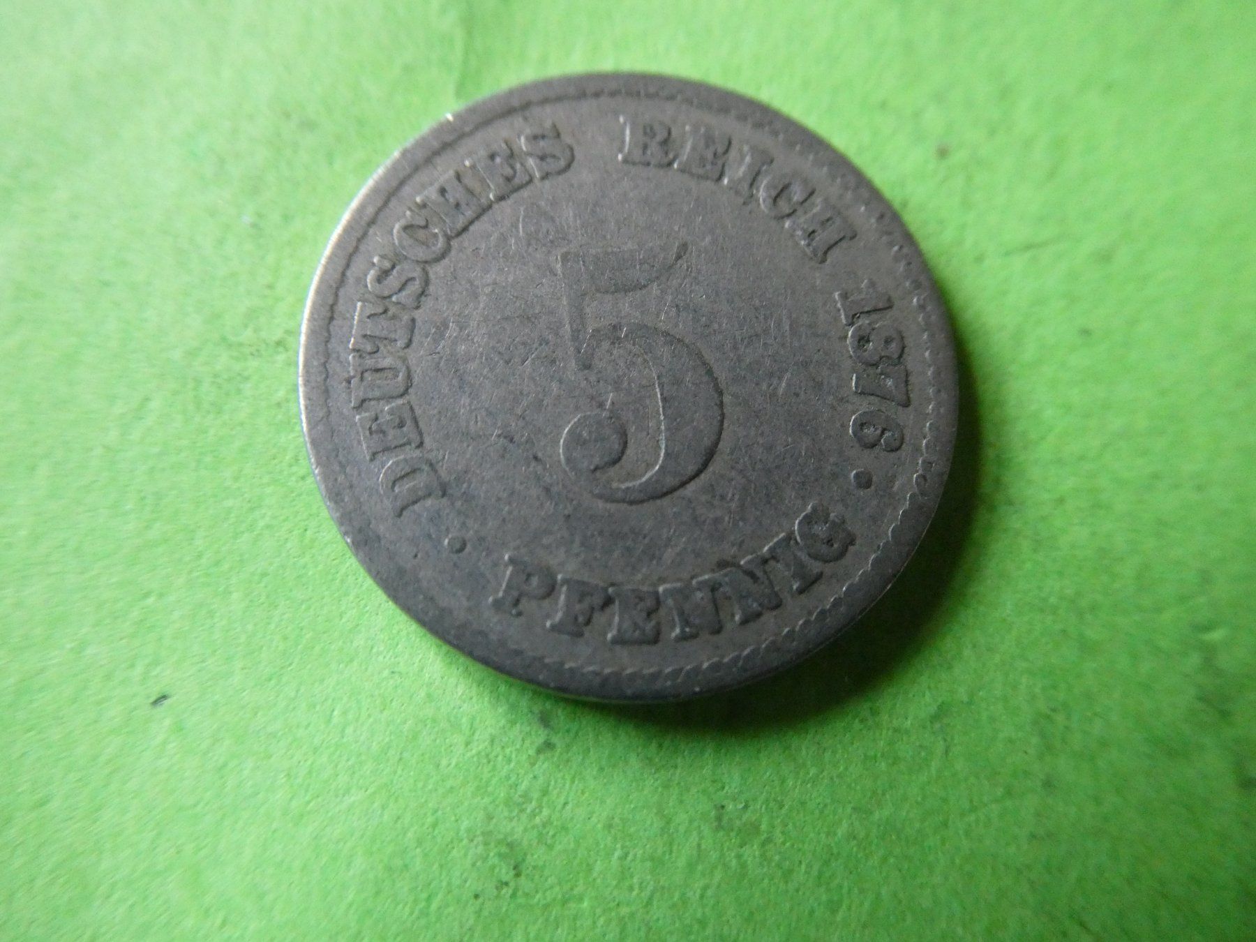 Tutti le monete: Dt. Reich 1876 E, 5 Pfennig – Usato da Hinterforst venduto da rohusri
