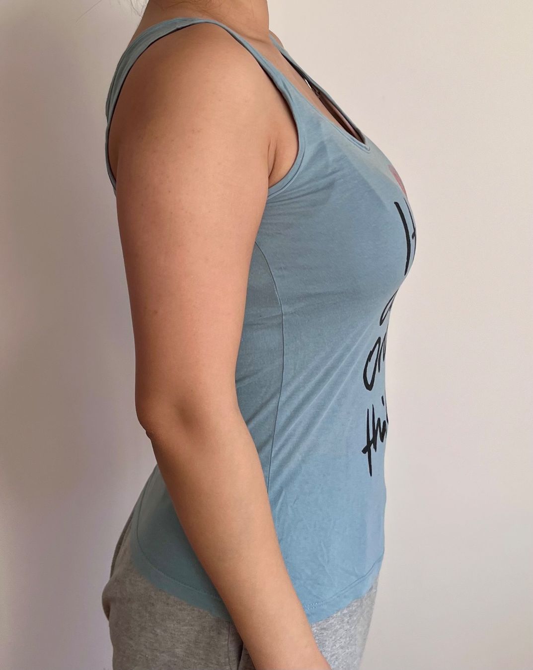 Hugo Boss Top: Hugo Boss Orange, Tanktop, hellblau mit Print - Gr. S – Usato da Münsingen venduto da jan_2xyl 2