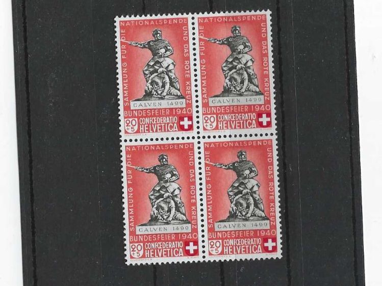 Tutti i francobolli: CH / PRO PATRIA 1940 ** – Nuovo (secondo la descrizione) da Dintikon venduto da bonita099