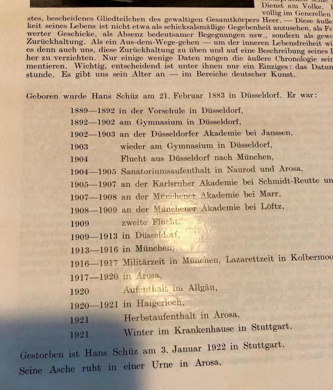 Libri: Buch Hans Schüz, 1889 - 1921 – Usato da Röschenz venduto da Sharjah 3