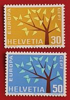 EUROPAMARKEN SATZ CEPT 389 390 1962** POSTFRISCH