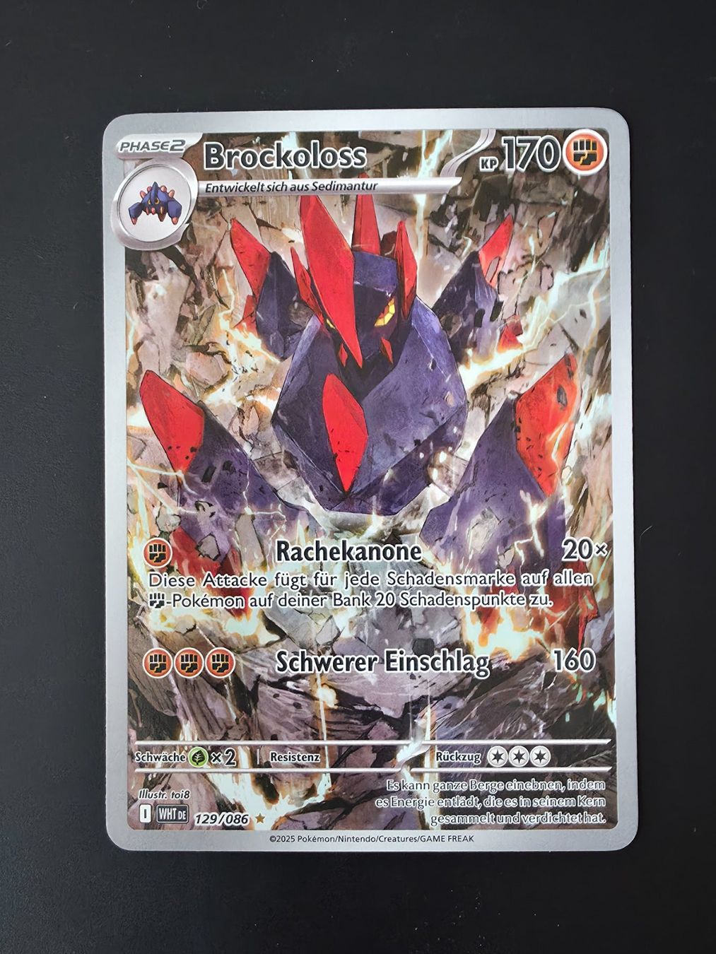 Pokémon Sammelbilder & Trading cards: Brockoloss (WHT 129) - Pokémon – Gebraucht aus Zürich von Semagets