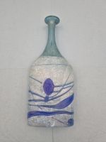 Kosta Boda Flasche Galaxy Blue, Bertil Vallien