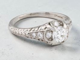 Antiker Tiffany & Co. Platinring mit Diamanten