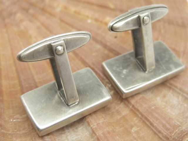 Gemelli: Vintage Manschettenknöpfe Silber 835 Perlmutt – Usato da Ermatingen venduto da Decovin 3