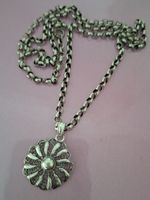 TRACHTENKETTE 4mm  SILBER  FiLIGRANER ANHÄNGER