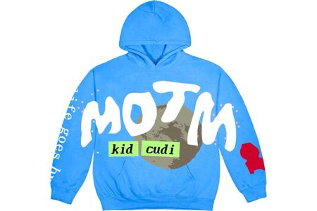 Kid Cudi CPFM für MOTM III Life Goes By Hoodie Blau