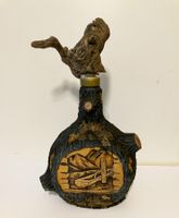 Rustikale Schnapsflasche mit Baumstamm Design Deko Vintage