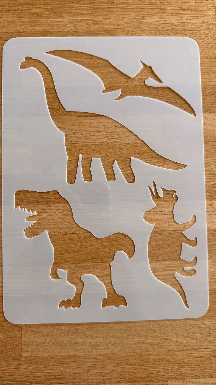 Sciablone: Basteln - Schablone Dinosaurier - A5 I AM CREATIVE – Usato da Winterthur venduto da Secondhand-Family
