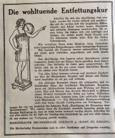 Vintage Reklame, Marienbader Brunnensalze Goldach SG, 1926