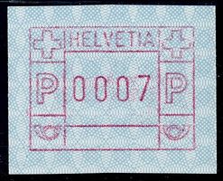 ATM 7AIII d Wertfehldruck 7 Rp. Wertstufe 0007 **