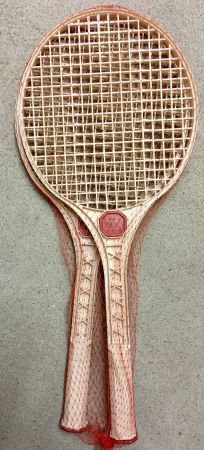 2 neue Beach-Tennisschläger Farbe weiss