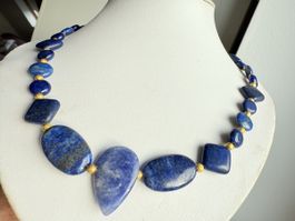 Lapislazuli, Sodalit Kette Unikat NEU