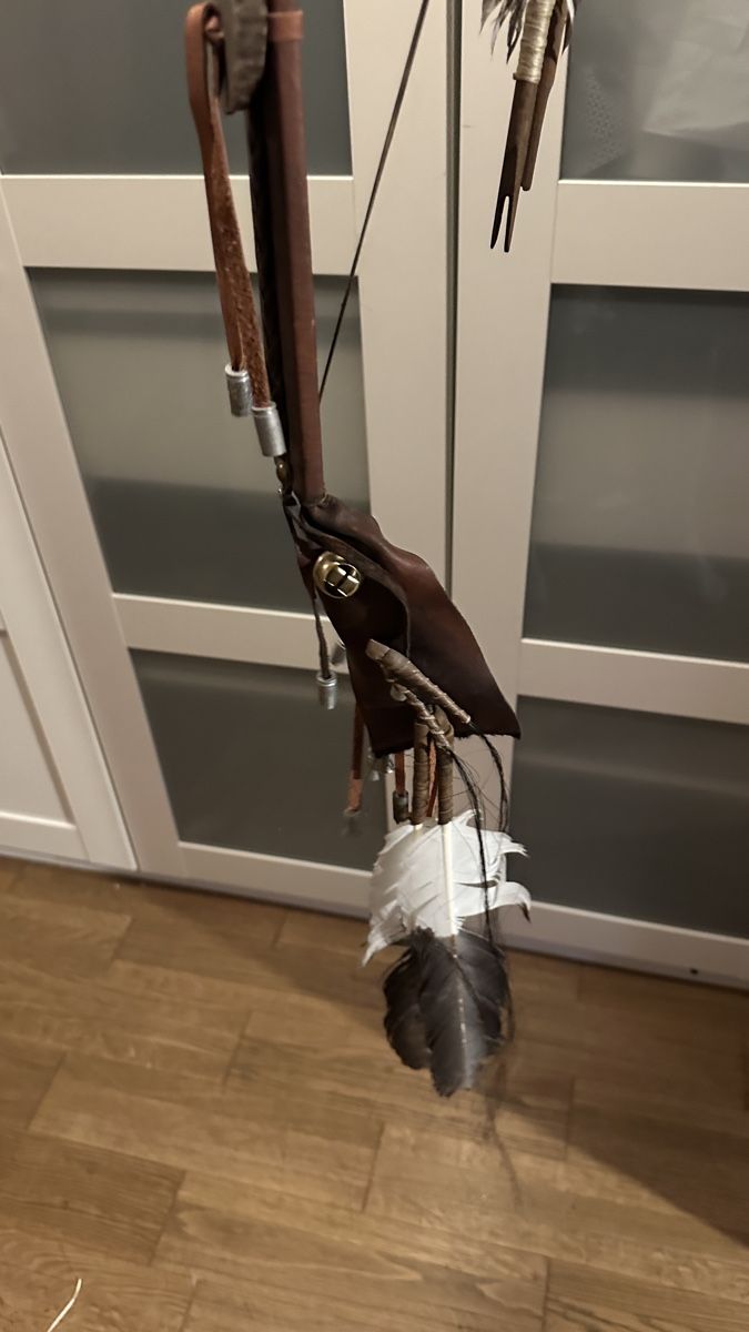 Tiro con l'arco: Bogen mit Pfeilen, Leder handgemacht antik Look – Usato da Schönenberg ZH venduto da mic_mks9 5