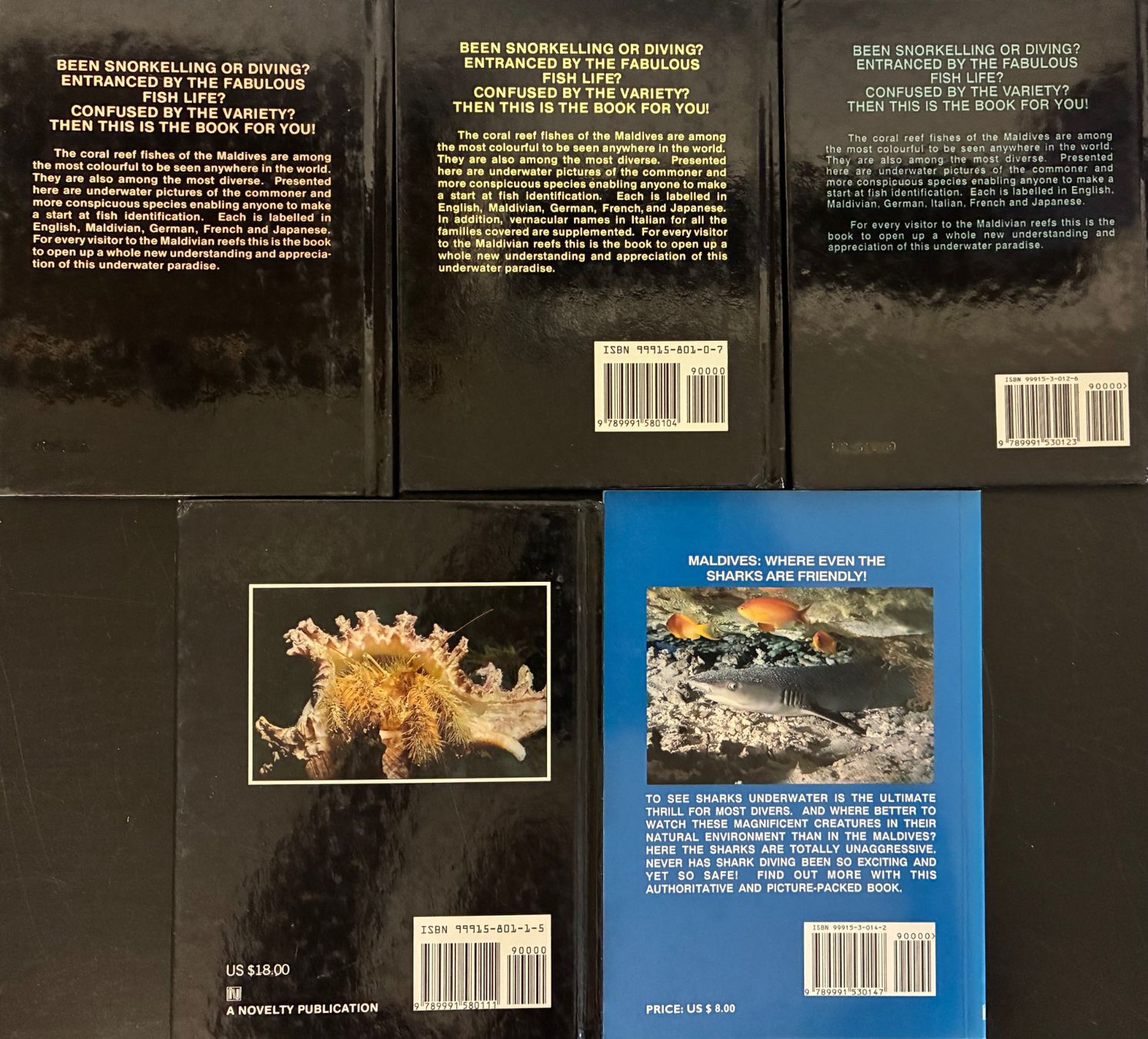 Libri: guides sur la plongées aux Maldives – Usato da Moutier venduto da lebadin 1