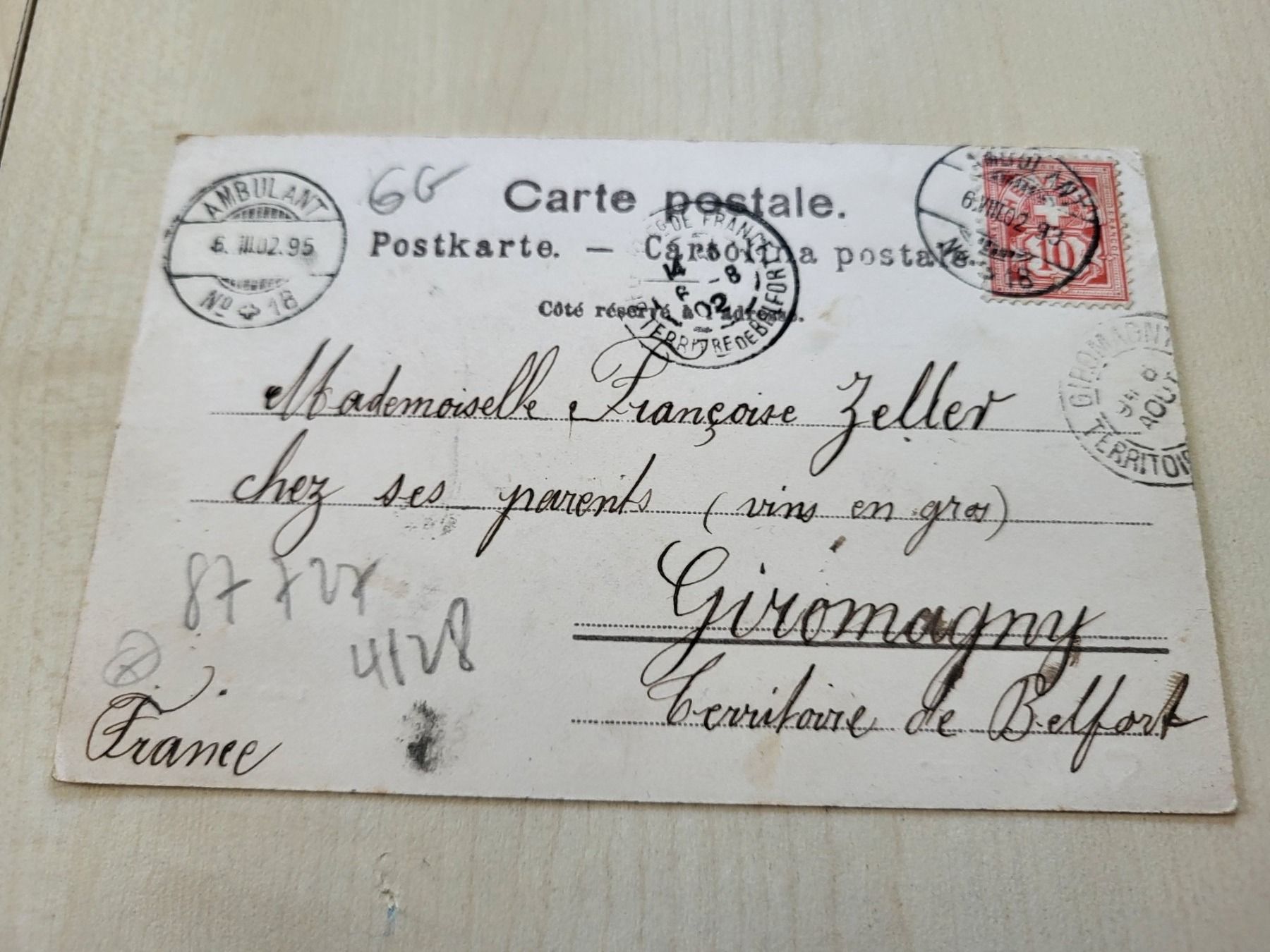 Ansichtskarten: Carte postale de St-Ursanne – Gebraucht aus St-Ursanne von kmi_6pyk 1