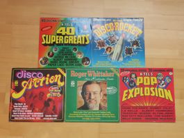 5 Schallplatten K-Tel Sampler Konvolut! Ab 1.-  !!!