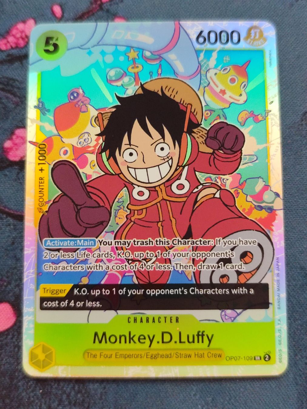 Bandai Carte collezionabili: One Piece Monkey.D.Luffy OP07-109 EN – Nuovo (secondo la descrizione) da Schlossrued venduto da LAP2012