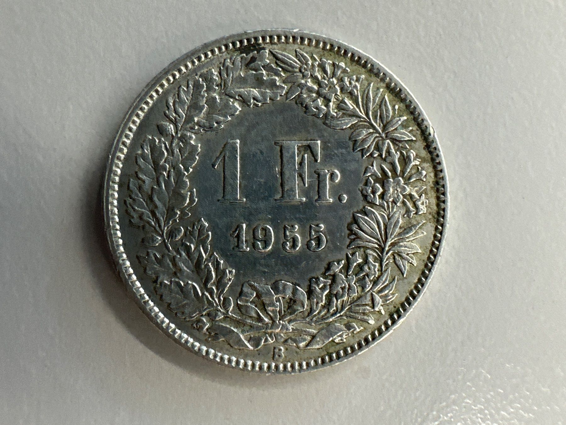 Tutti le monete: 1 Fr. Silber Schweiz 1955 ss – Usato da Herisau venduto da herau