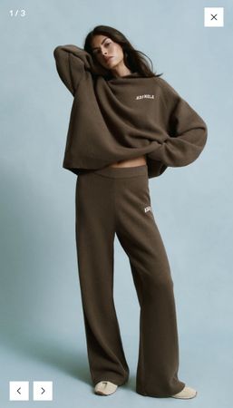 Strickhose Adanola braun weit geschnitten guter Zustand