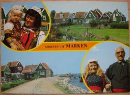 Ansichtskarte ungelaufen - Grusskarte aus Marken / Holland