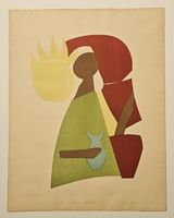 Ferdinand Gehr Holzschnitt 1966 Nr.71/150  65x50cm