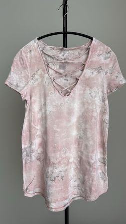 T-Shirt „Soft & Sexy“ Gr. XS rosa marmoriert