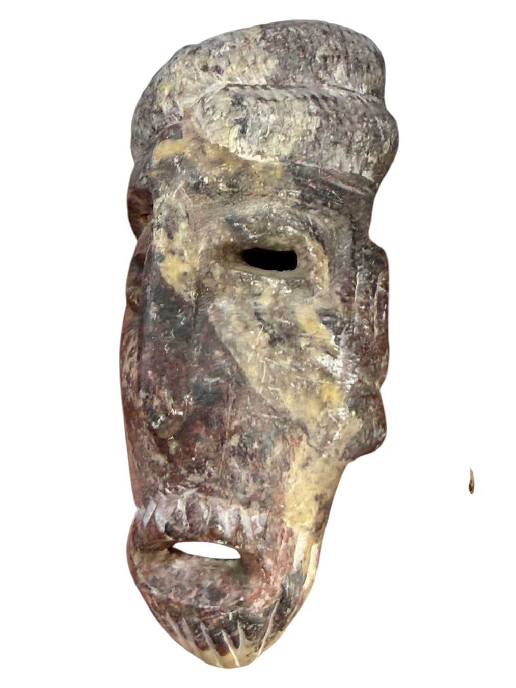 Arte internazionale: Masque africain authentique, sculptée en pierre – Usato da Morges venduto da magicle 6