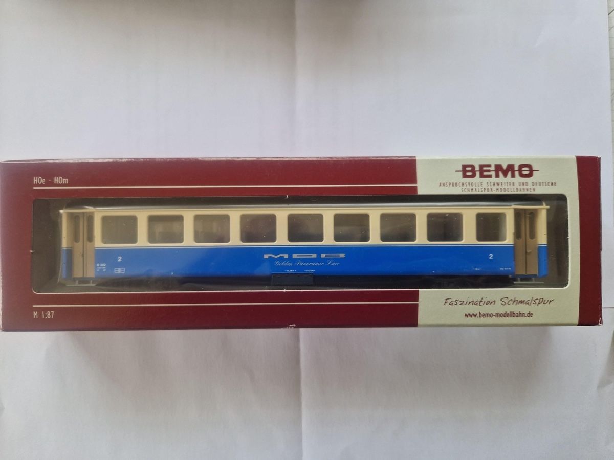 Bemo Trains électriques: Bemo MOB B 202 Leichtmetallwagen – Neuf avec emballage d'origine à Unteriberg par pineappleMa