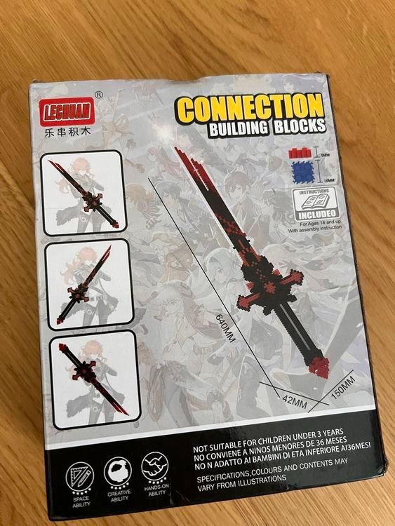 Kit di costruzioni: Large Pixel Brick Sword 64cm | Decoration & Cosplay – Nuovo e nell'imballaggio originale da Döttingen venduto da Swissquisite 1