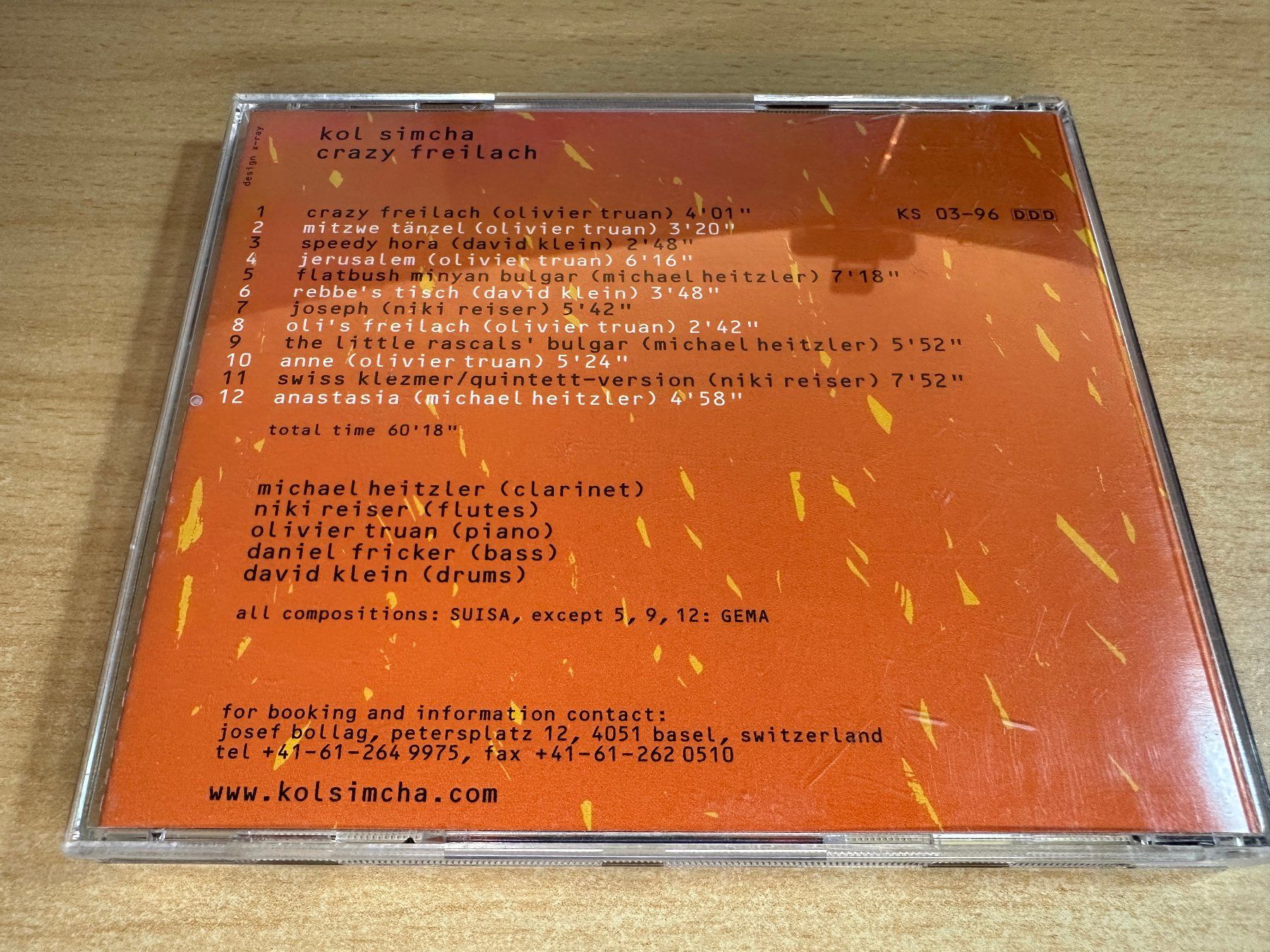 CDs: I5 Kol Simcha – Crazy Freilach – Gebraucht aus Rikon im Tösstal von Alpenmutz 1