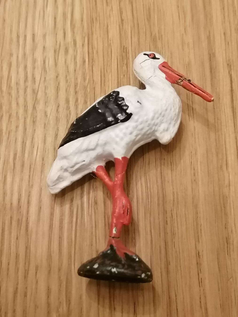 Statuette: Elastolin Tierfigur - Storch - Nr. 1 – Usato da Basel venduto da vintagecollector