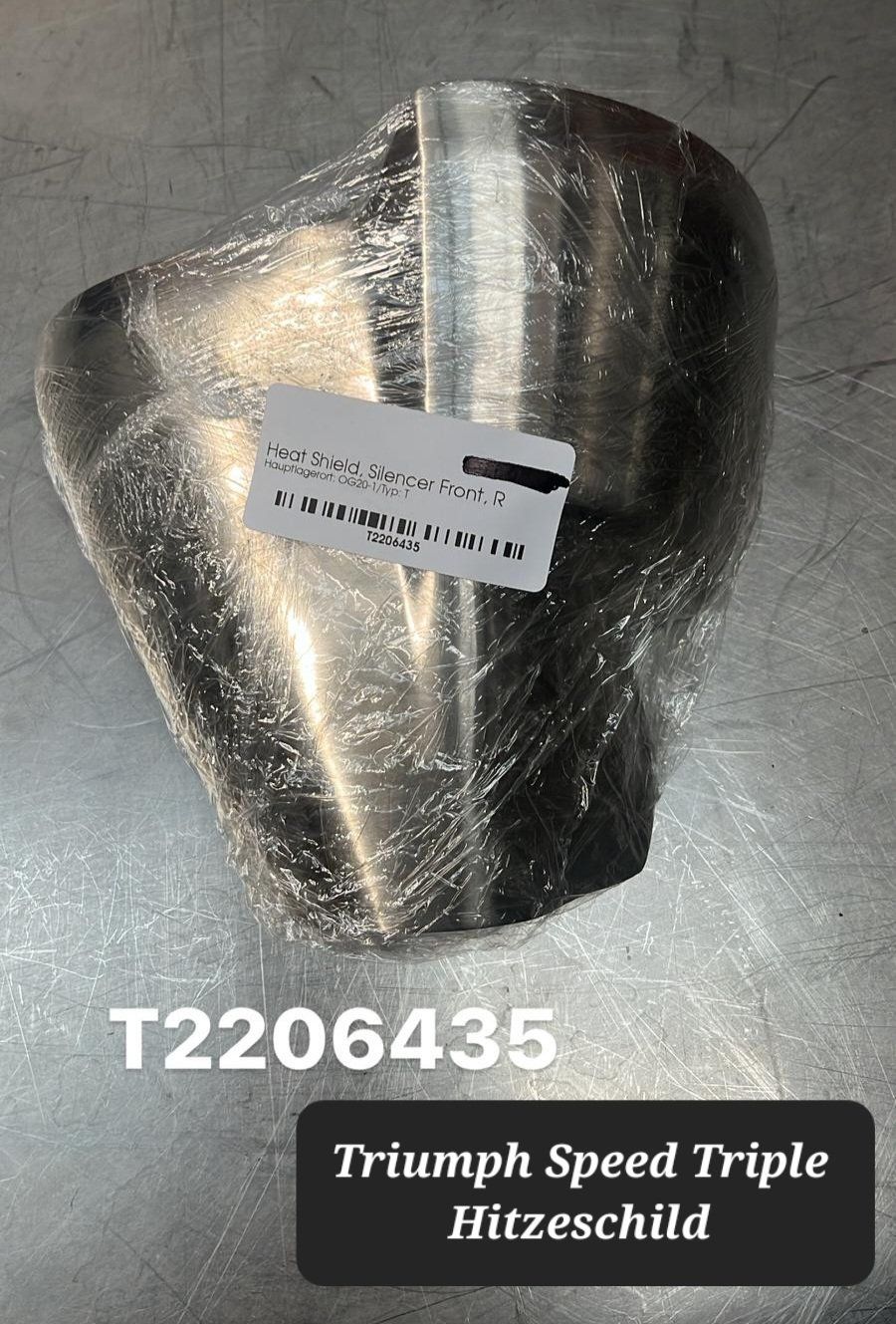 Triumph Alle Motorradersatzteile: Triumph Speed Triple Hitzeschild T2206435 – Neu und originalverpackt aus Alpnach Dorf von HD-Girl