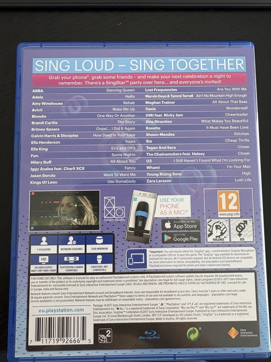 Jeux: PS4 SingStar Celebration – D'occasion à Gockhausen par alex_zane 1