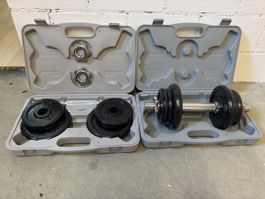  Hantelset 10kg mit Koffer guter Zustand