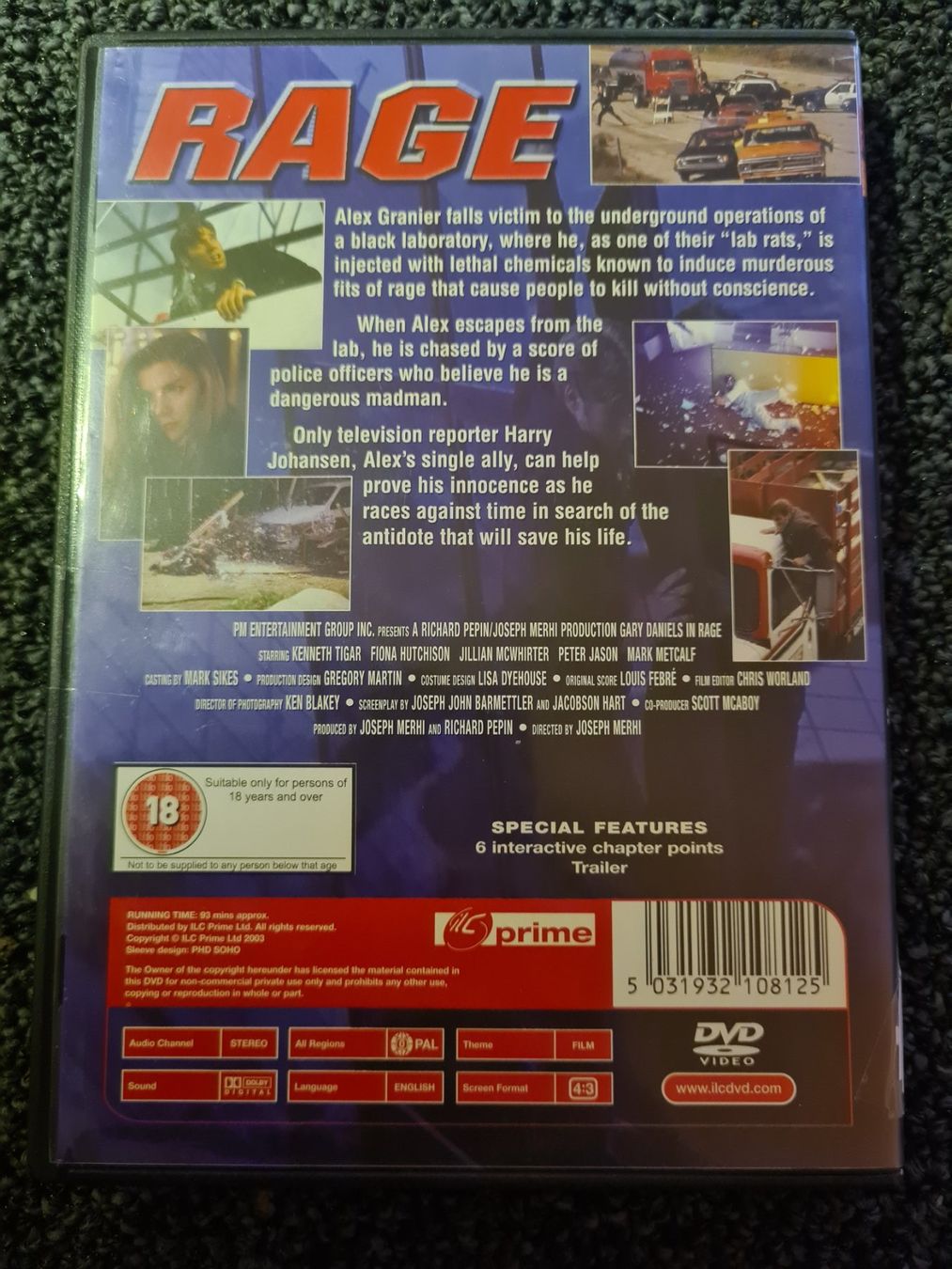 Tutti i DVDs: RAGE (12319) – Usato da Ruswil venduto da jan_bxl5 1