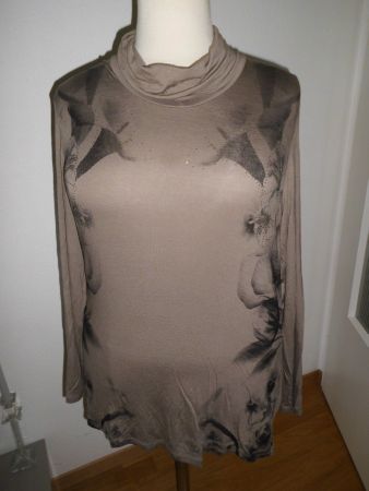 T-shirt taupe T. 44, 46 et 48
