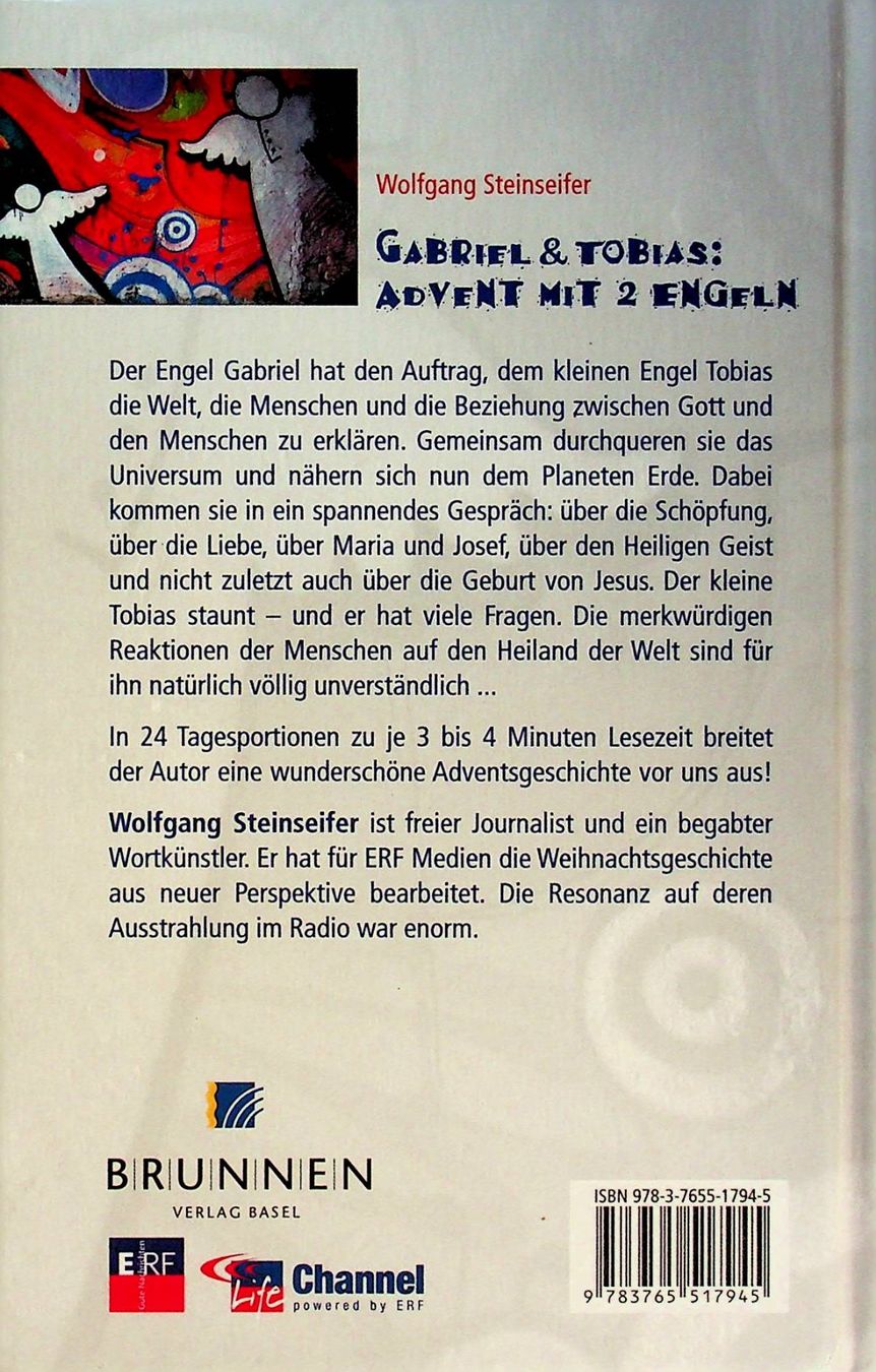 Libri: W. Steinseifer Gabriel & Tobias , Advent mit 2 Engeln – Usato da Reitnau venduto da Zaomir 1