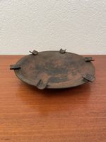 Grosser Stahl Aschenbecher geschmiedet vintage Handarbeit
