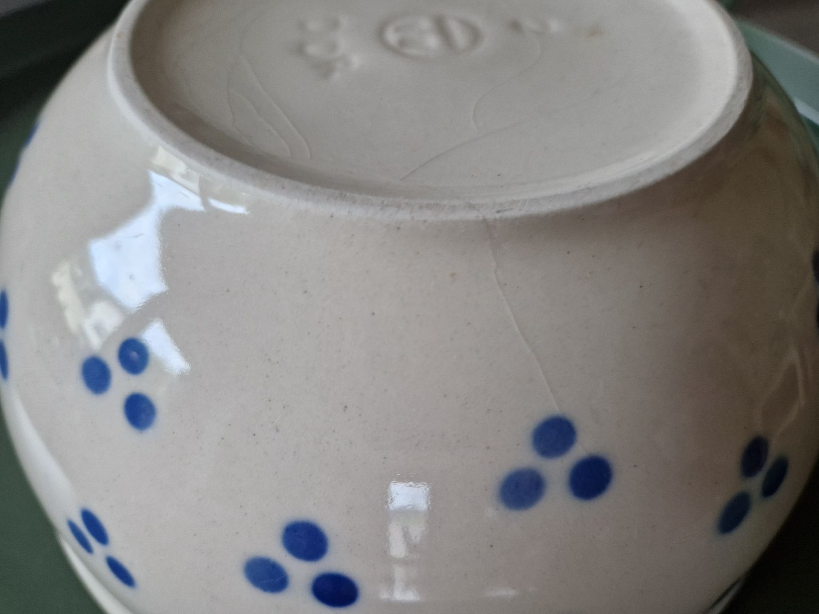 Ciotole: Schüssel mit blauen Punkten, DDR  – Usato da Degersheim venduto da eli031 3