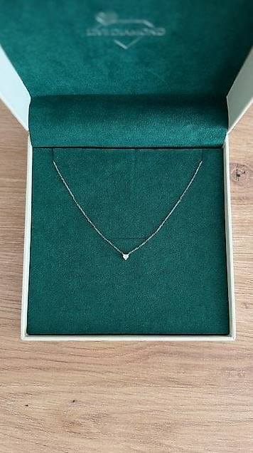 Catenine: Weissgold 375er Live Diamont Kette  – Usato da Grüningen venduto da sah_l668 1