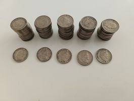 Verkaufe eine Sammlung von insgesamt 77 Schweizer 20-Rappen