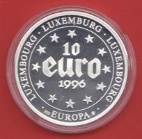 10 EURO Feinsilber  Die ersten EURO-Prägungen mit Zertifikat