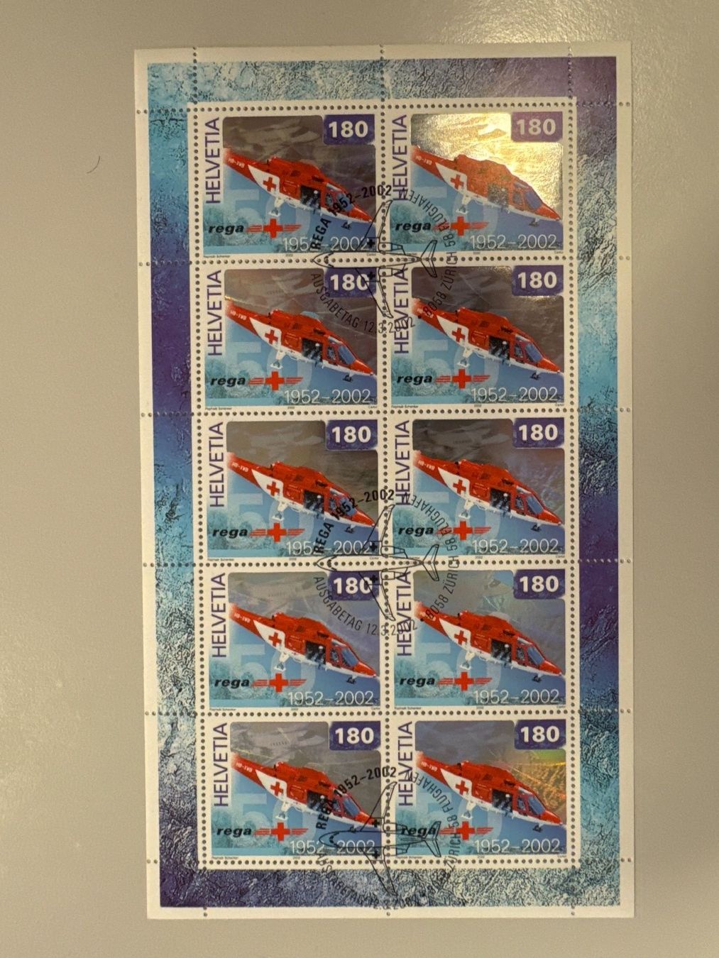 Tutti i francobolli: 2002 180 Jahre REGA, ET Stempel – Usato da Küssnacht am Rigi venduto da SUOMIMASTER